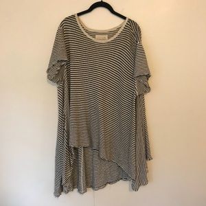 Flowy Free People Striped Tunic
